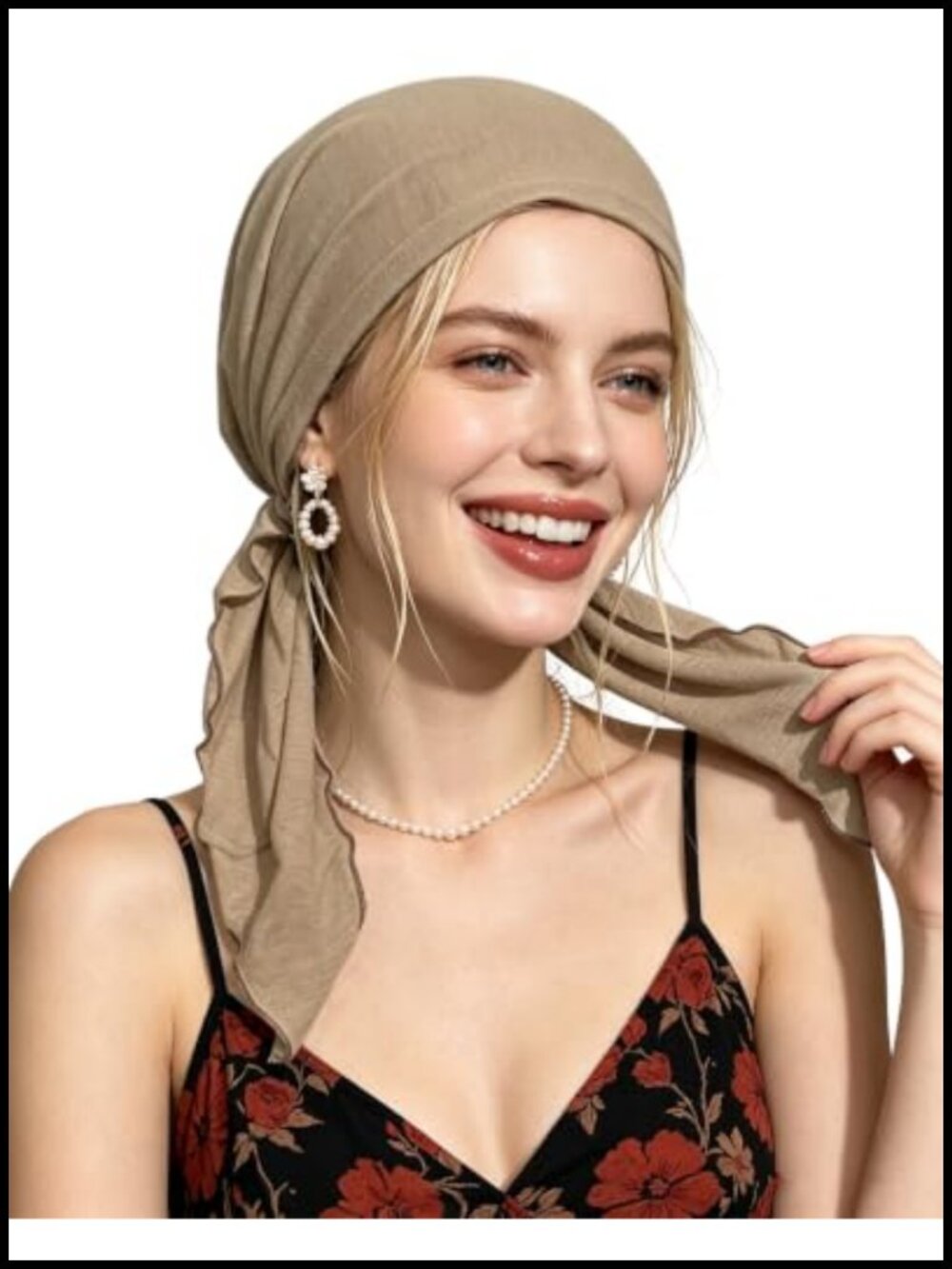 Pre-Tied Chemo Headwear Women Soft Elastic Turban Head Scarf